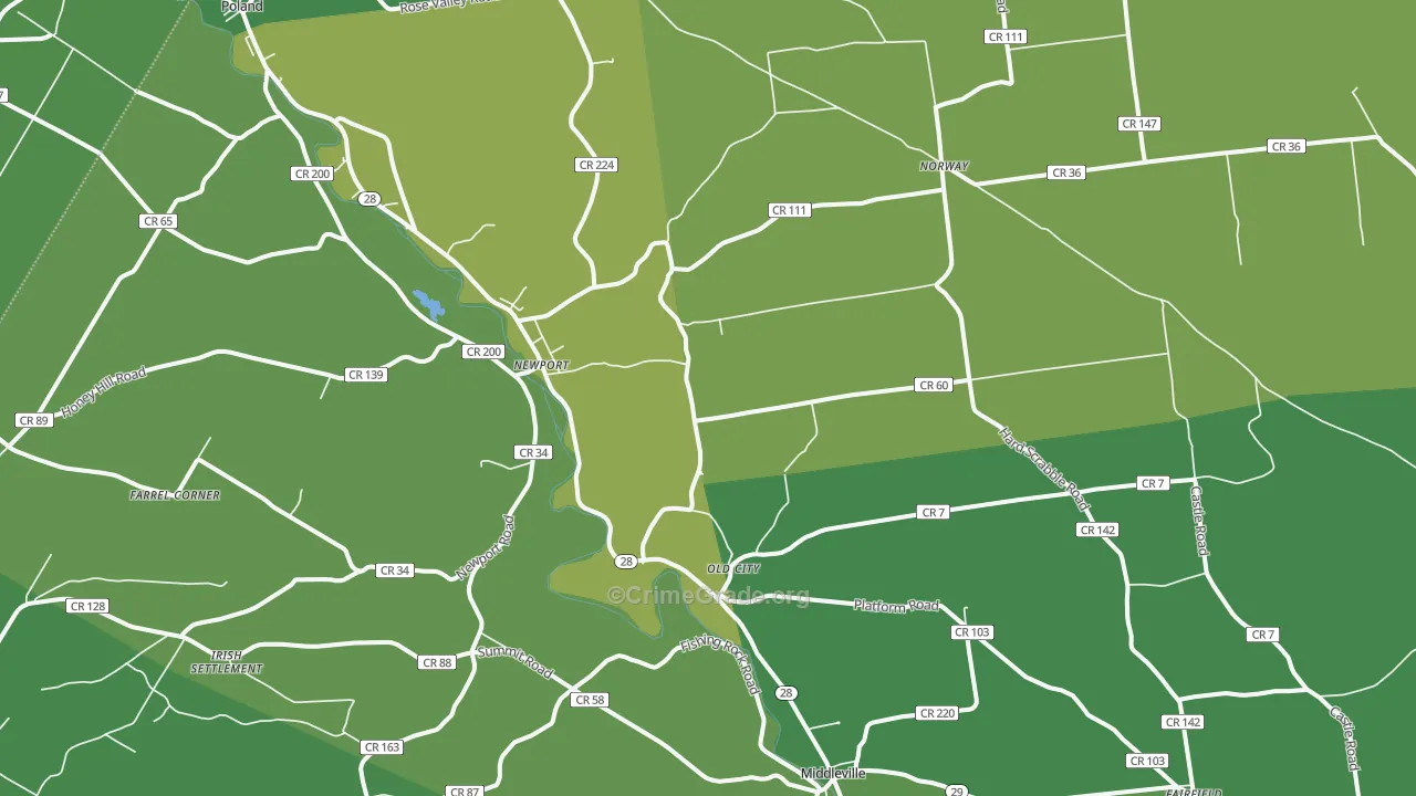 13416, NY Map of Drug-Related Crime Rates