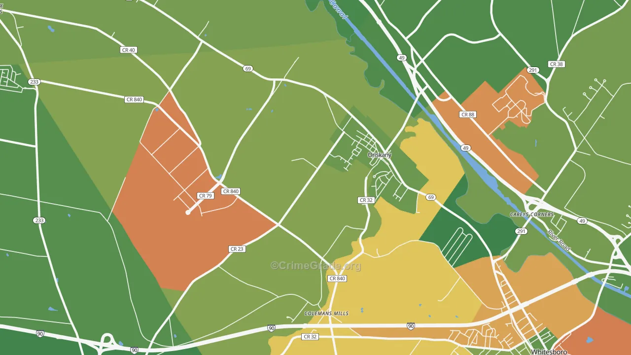 13424, NY Map of Drug-Related Crime Rates