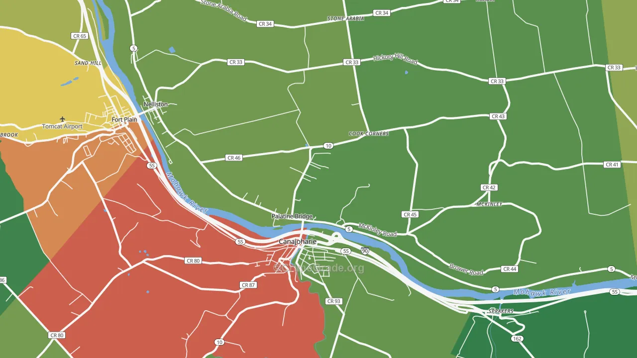 13428, NY Map of Drug-Related Crime Rates