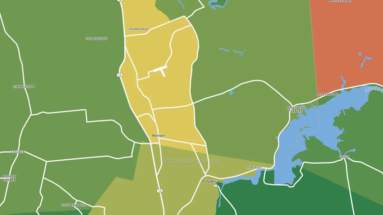 13438, NY Map of Drug-Related Crime Rates