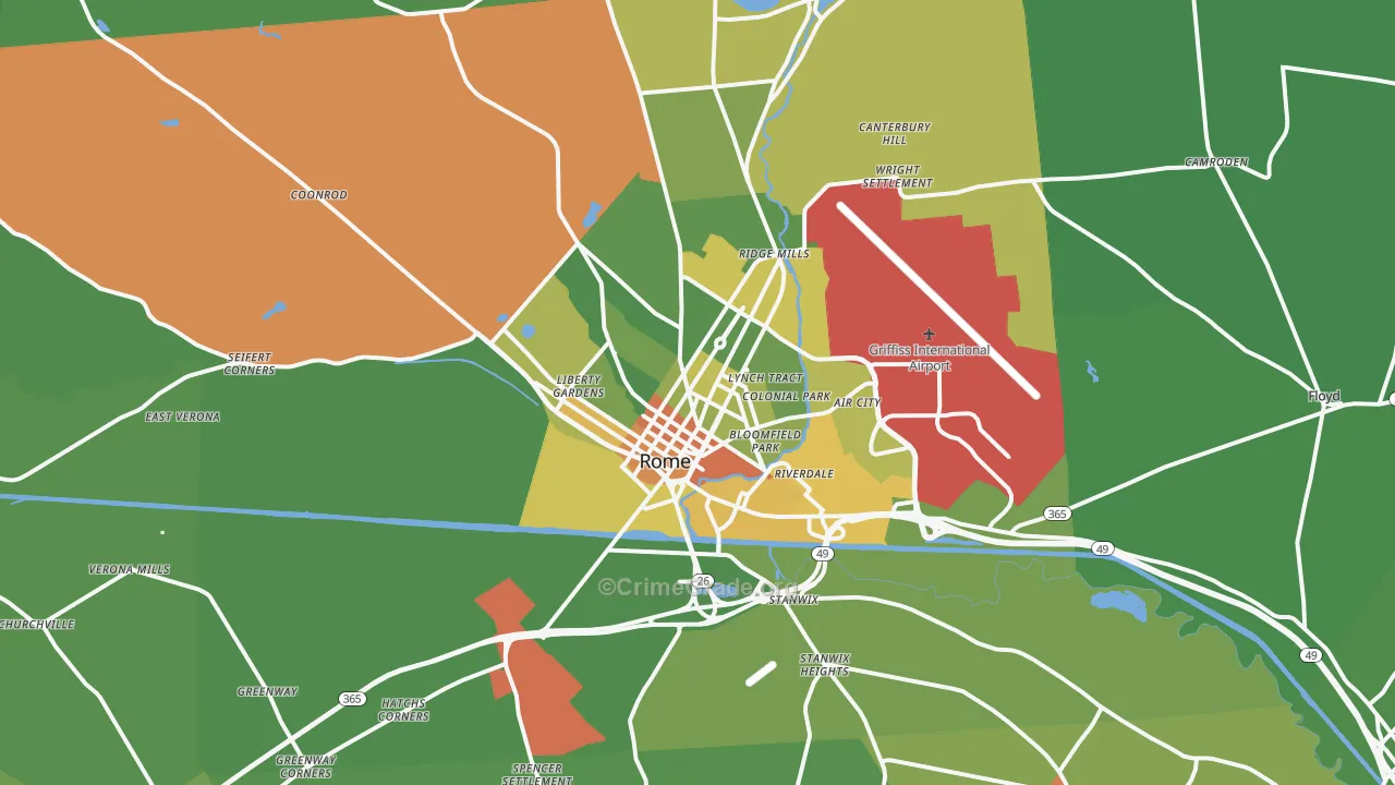 13440, NY Map of Drug-Related Crime Rates