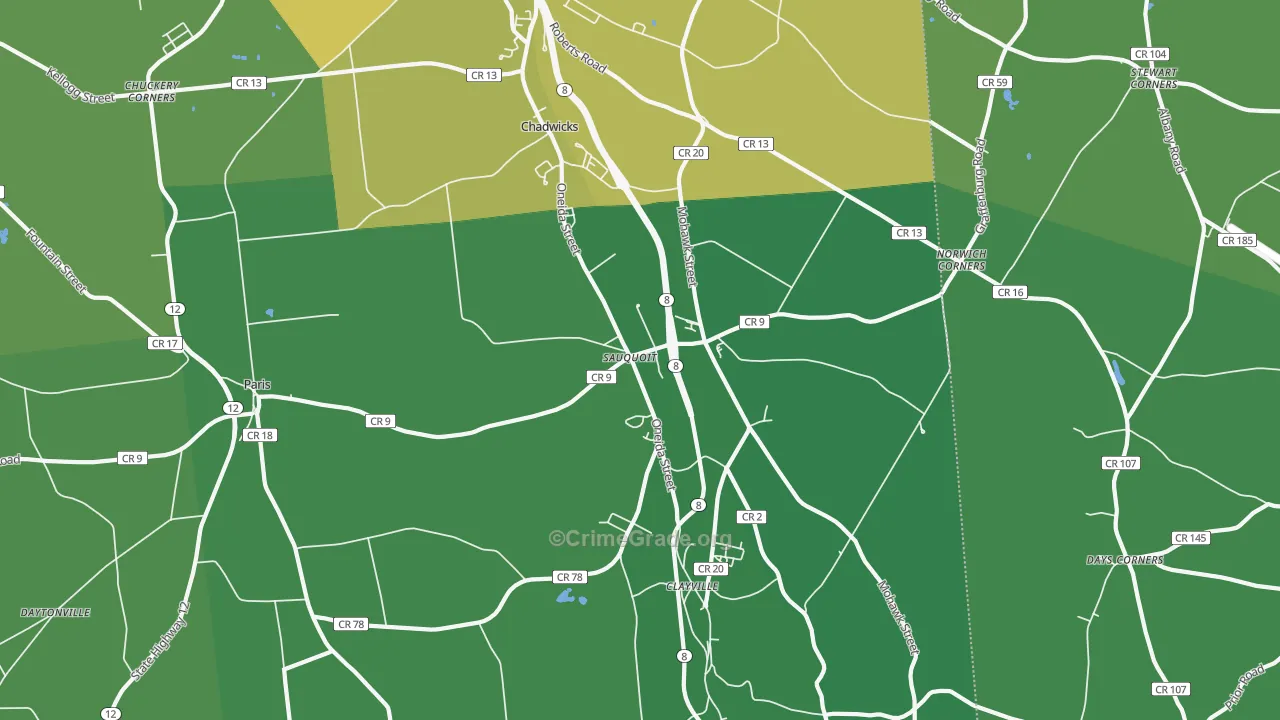 13456, NY Map of Drug-Related Crime Rates