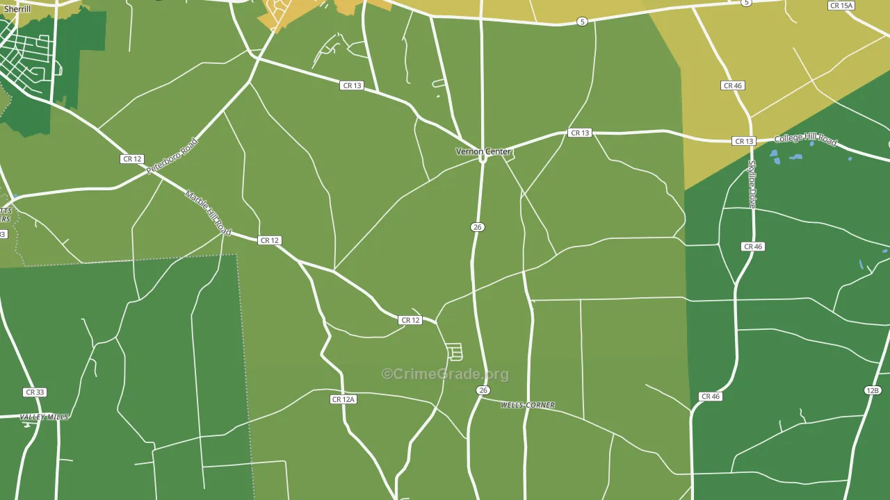 13477, NY Map of Drug-Related Crime Rates