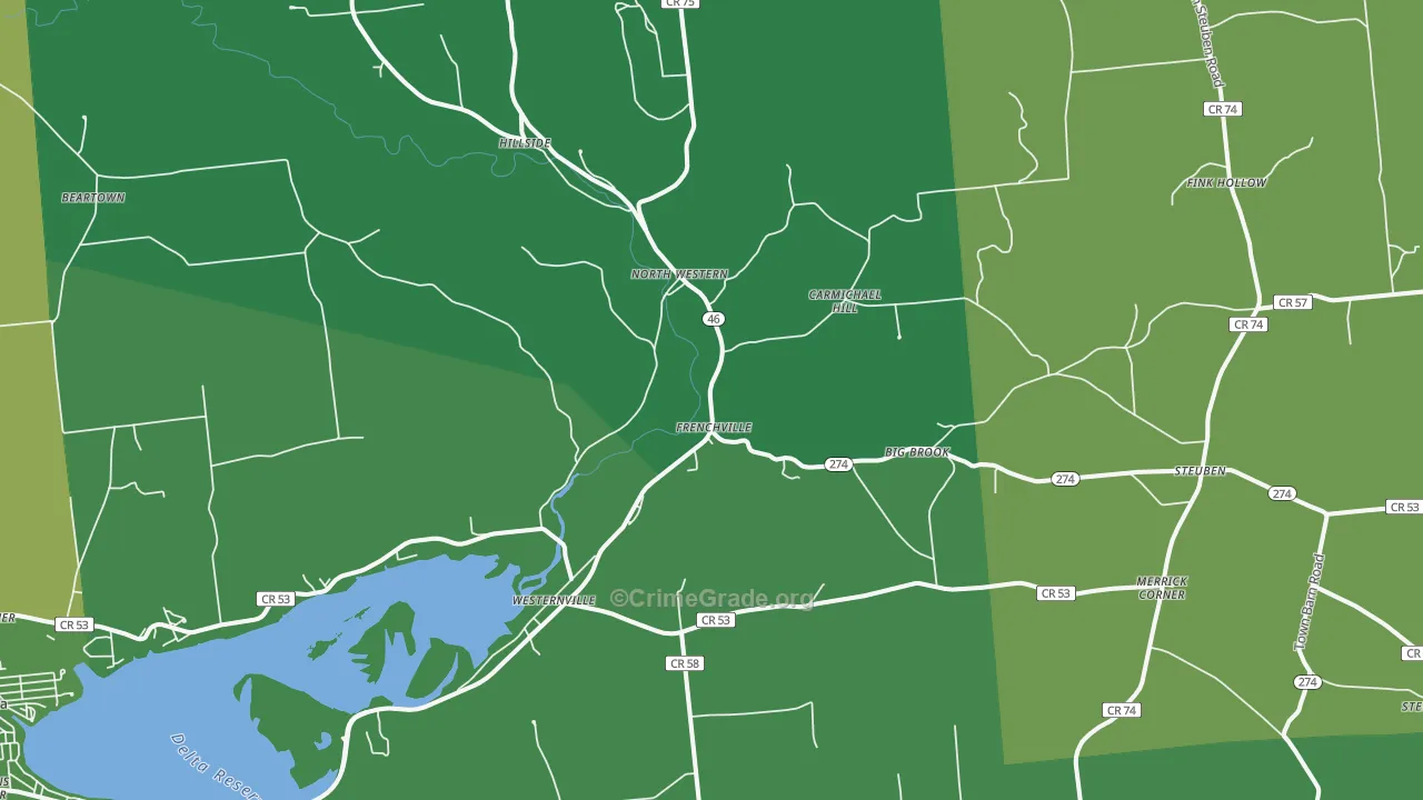 13486, NY Map of Drug-Related Crime Rates