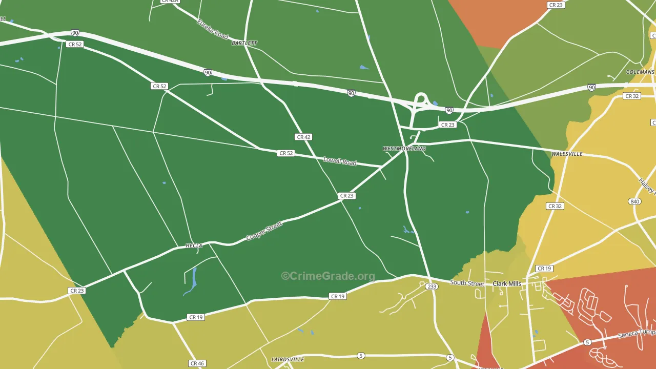 13490, NY Map of Drug-Related Crime Rates