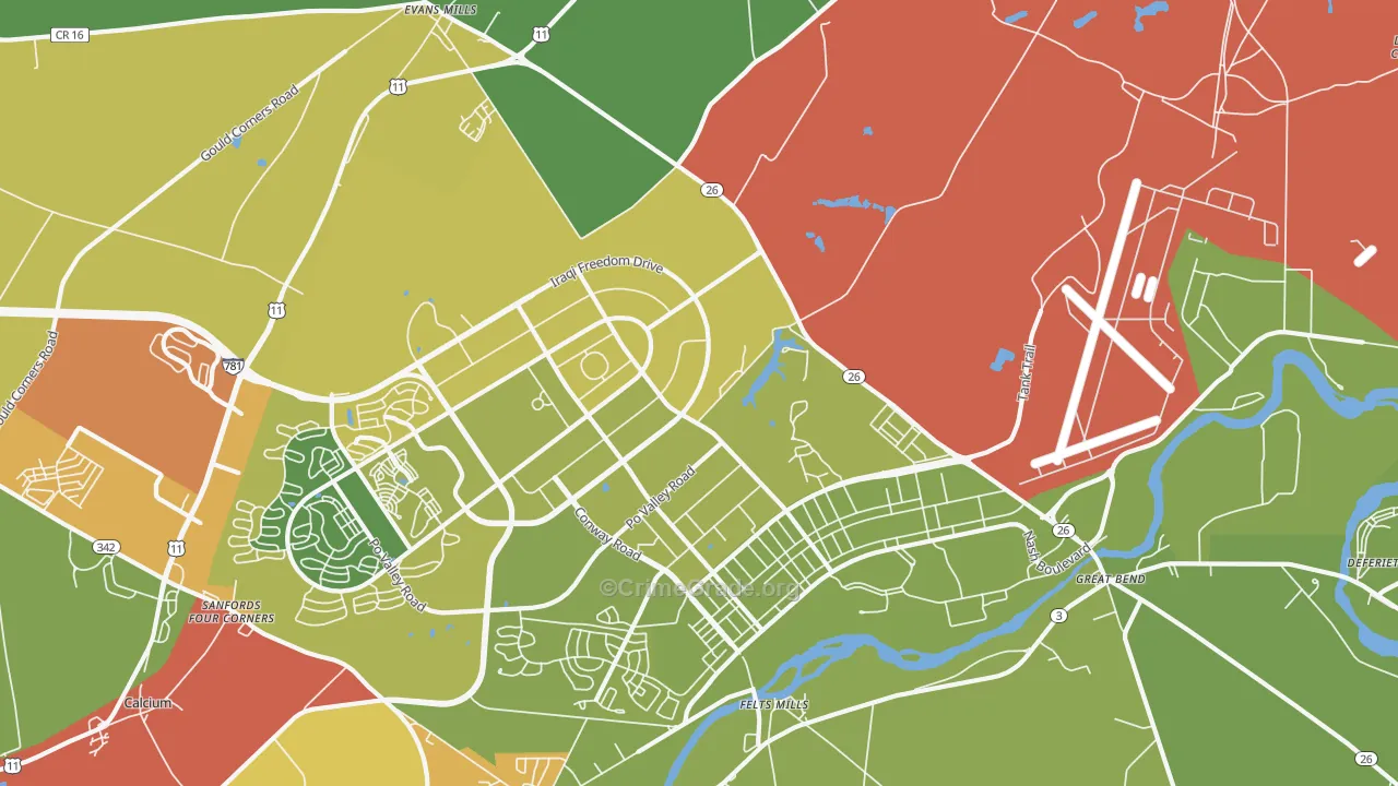 13602, NY Map of Drug-Related Crime Rates