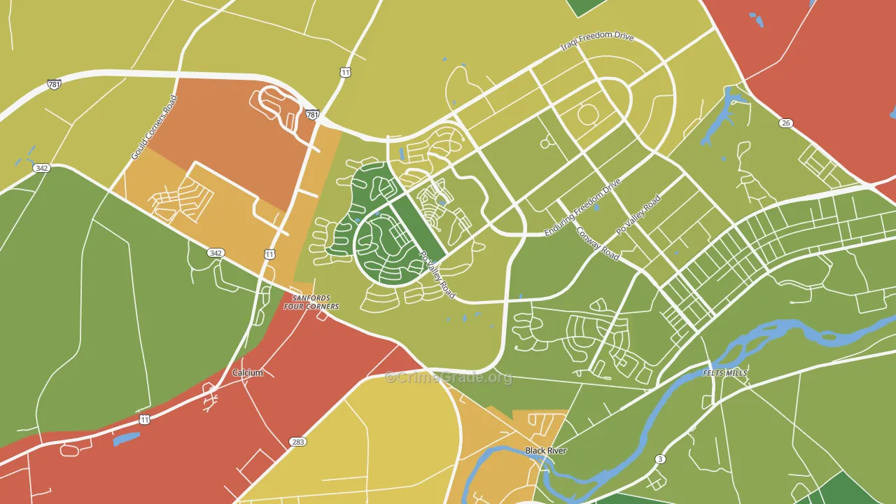 13603, NY Map of Drug-Related Crime Rates