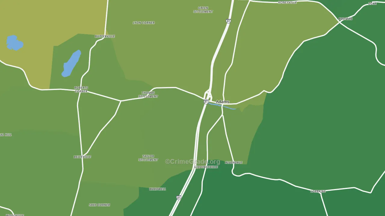 13605, NY Map of Drug-Related Crime Rates