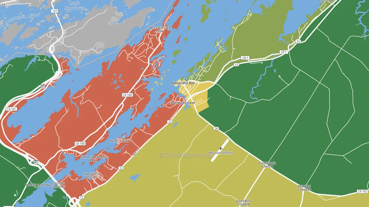 13607, NY Map of Drug-Related Crime Rates