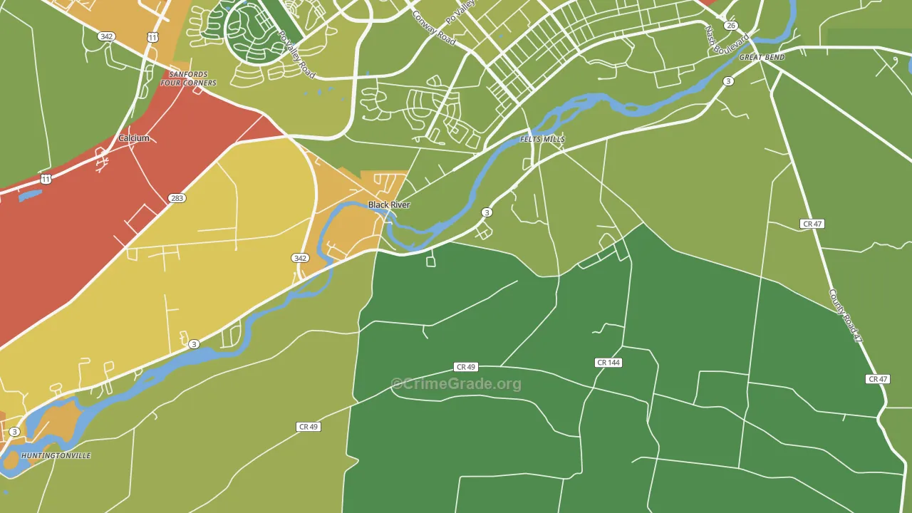 13612, NY Map of Drug-Related Crime Rates