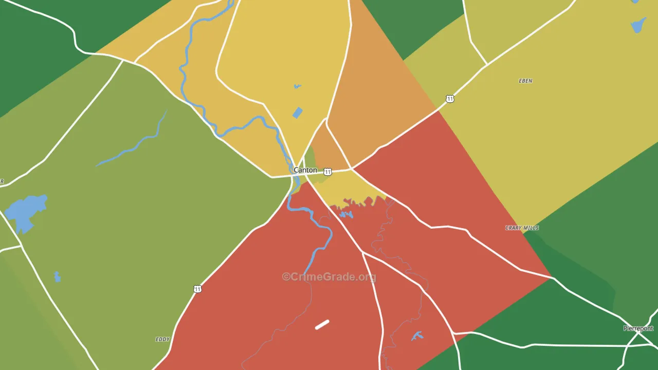 13617, NY Map of Drug-Related Crime Rates