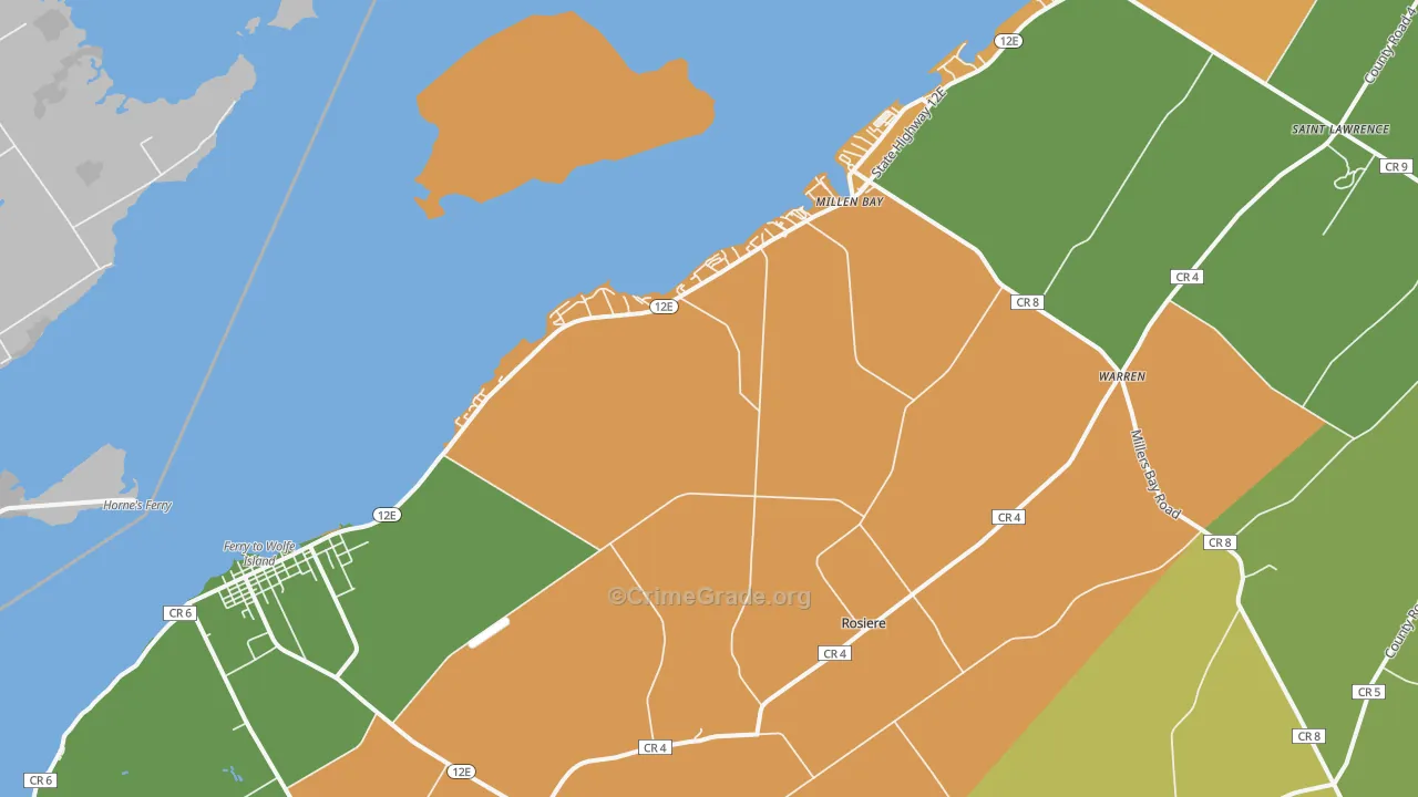 13618, NY Map of Drug-Related Crime Rates