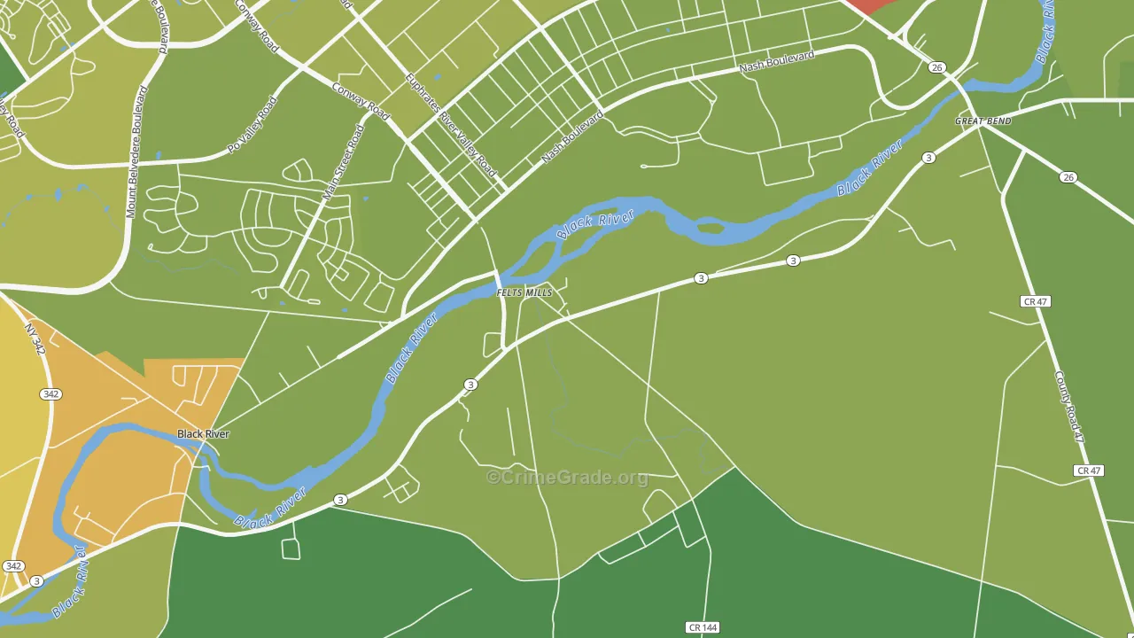 13638, NY Map of Drug-Related Crime Rates