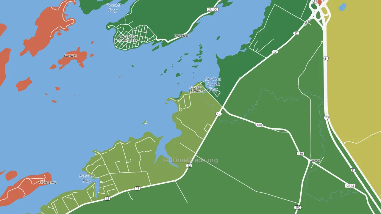 13641, NY Map of Drug-Related Crime Rates