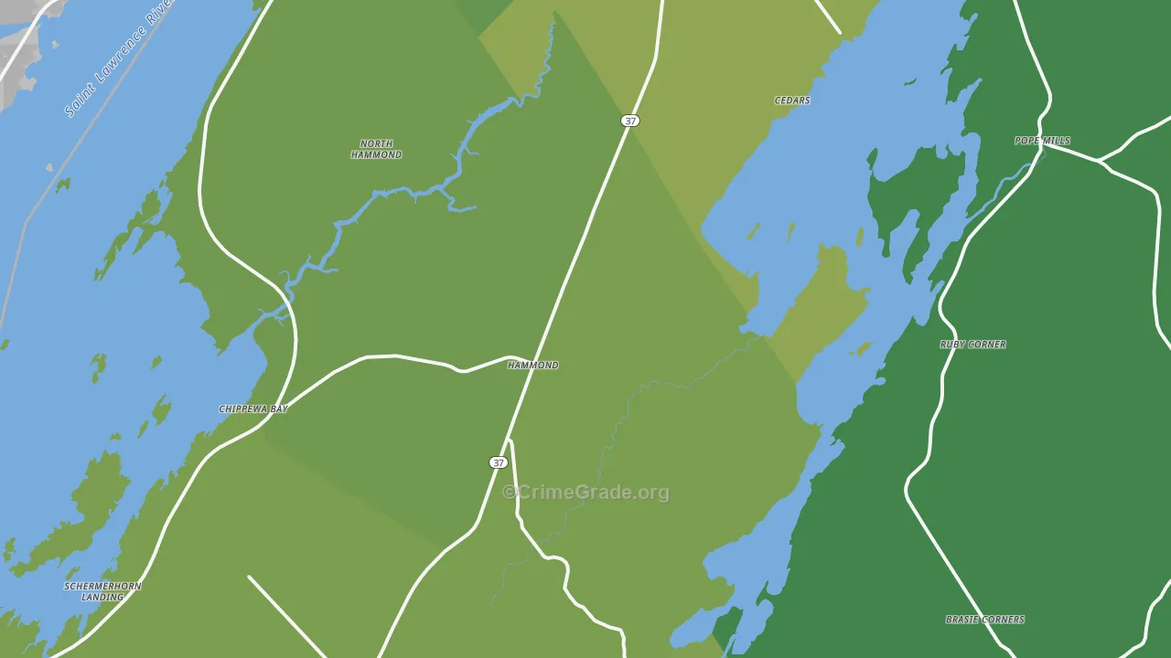 13646, NY Map of Drug-Related Crime Rates