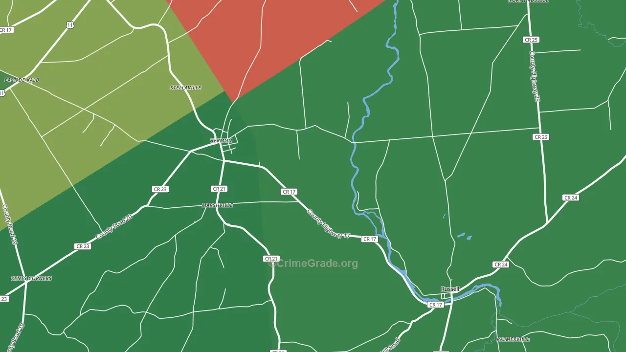 13652, NY Map of Drug-Related Crime Rates
