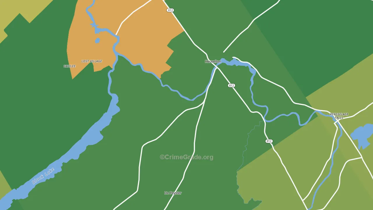 13654, NY Map of Drug-Related Crime Rates