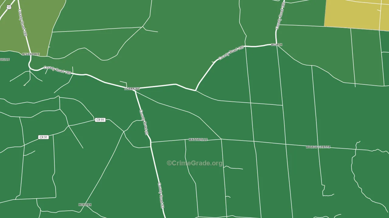 13659, NY Map of Drug-Related Crime Rates