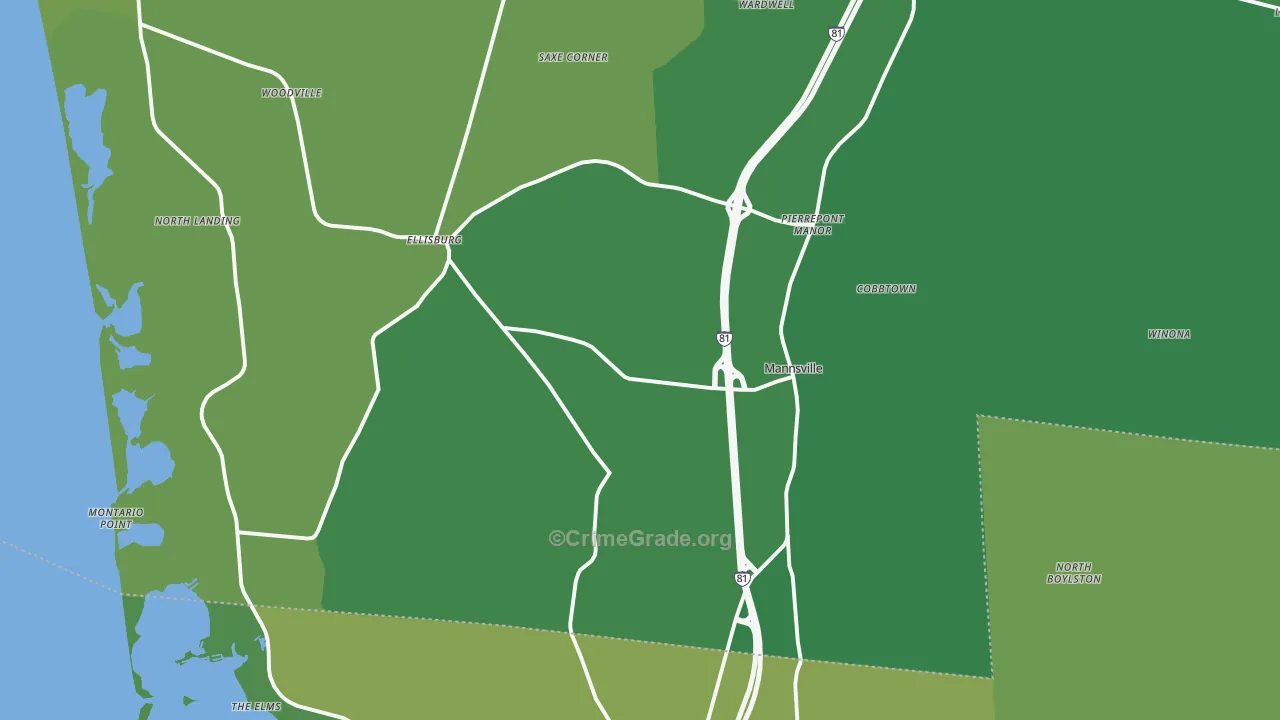 13661, NY Map of Drug-Related Crime Rates