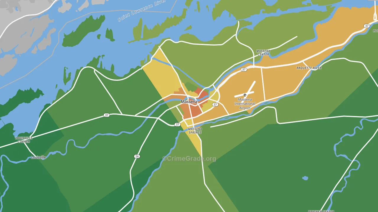 13662, NY Map of Drug-Related Crime Rates