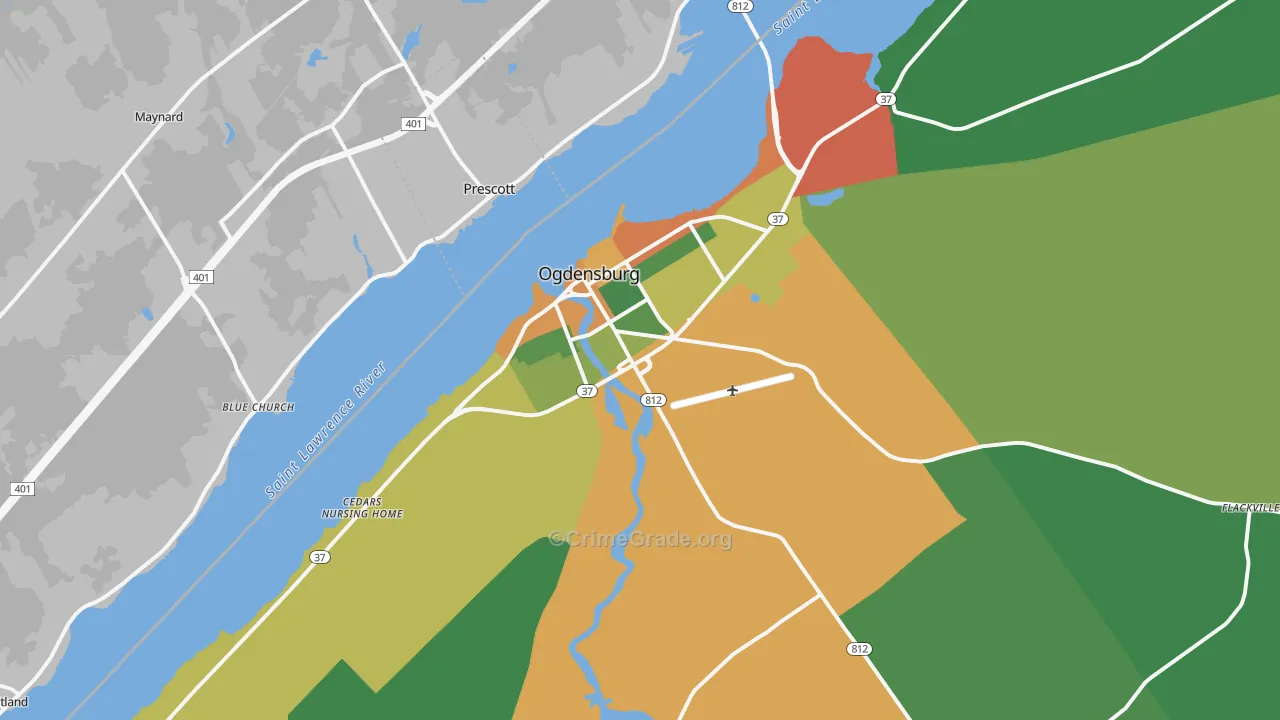 13669, NY Map of Drug-Related Crime Rates