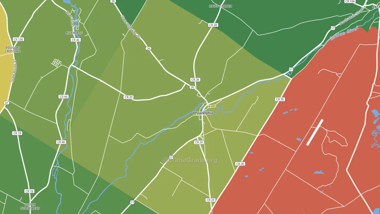 13673, NY Map of Drug-Related Crime Rates