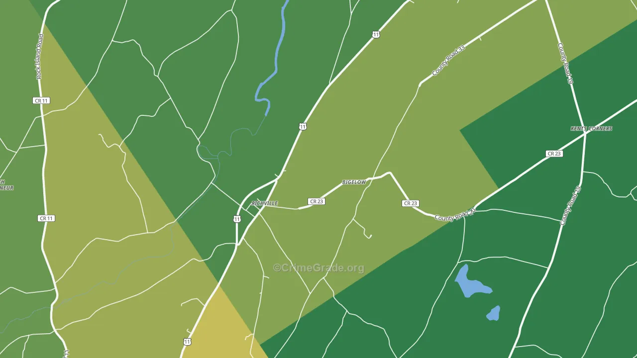 13681, NY Map of Drug-Related Crime Rates