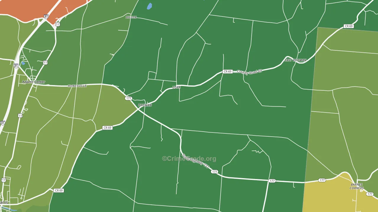 13682, NY Map of Drug-Related Crime Rates