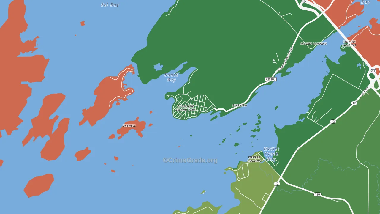 13692, NY Map of Drug-Related Crime Rates