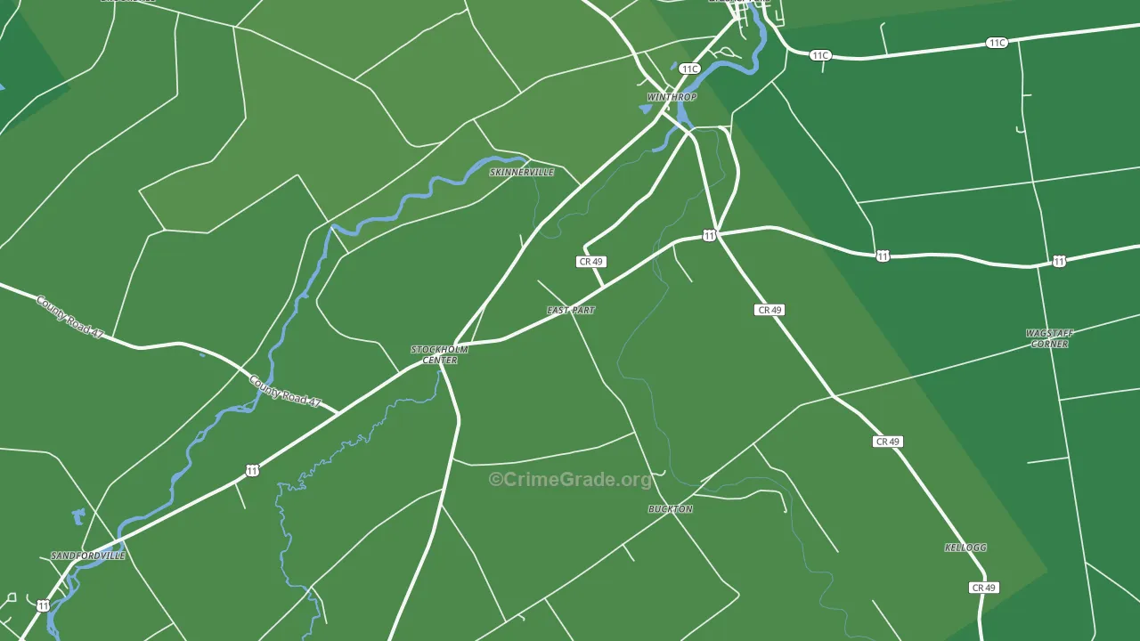 13697, NY Map of Drug-Related Crime Rates