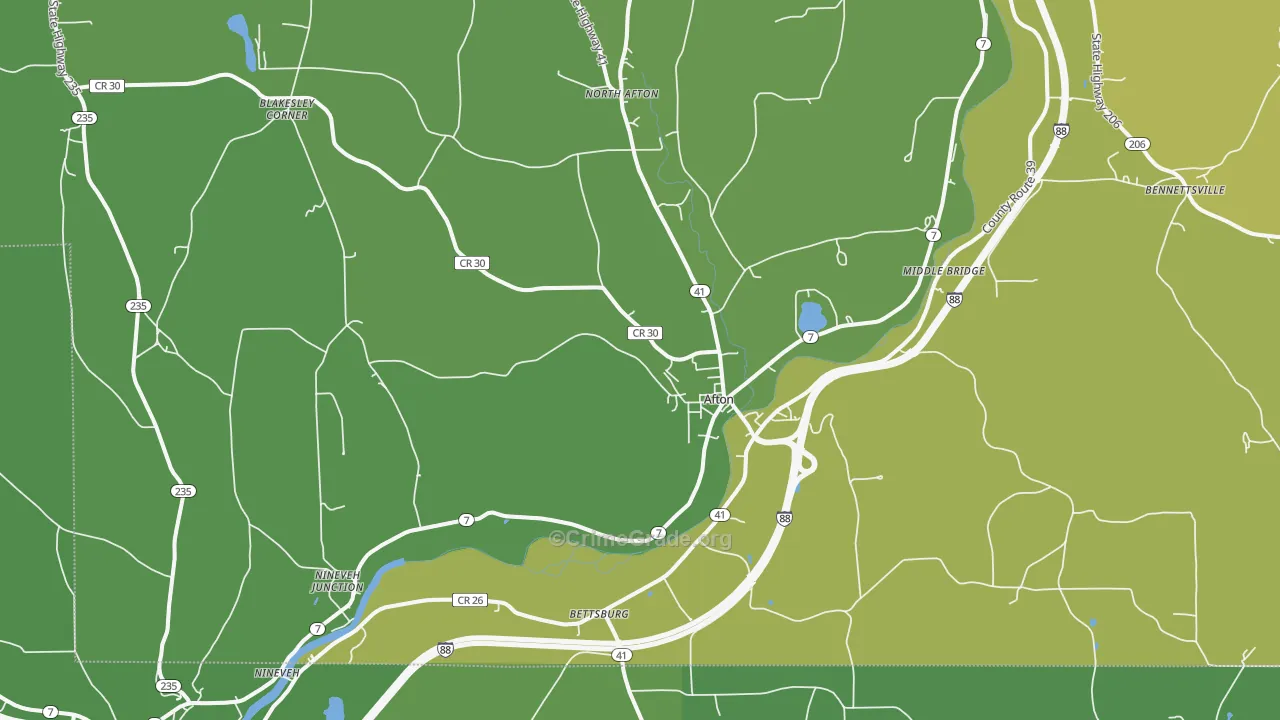 13730, NY Map of Drug-Related Crime Rates