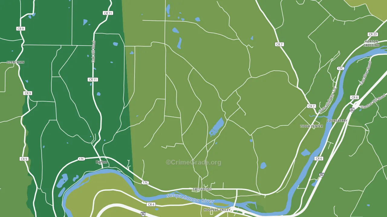13734, NY Map of Drug-Related Crime Rates