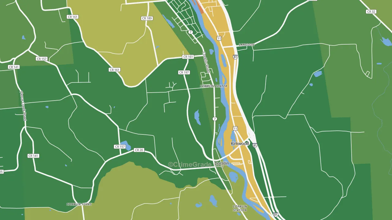 13748, NY Map of Drug-Related Crime Rates
