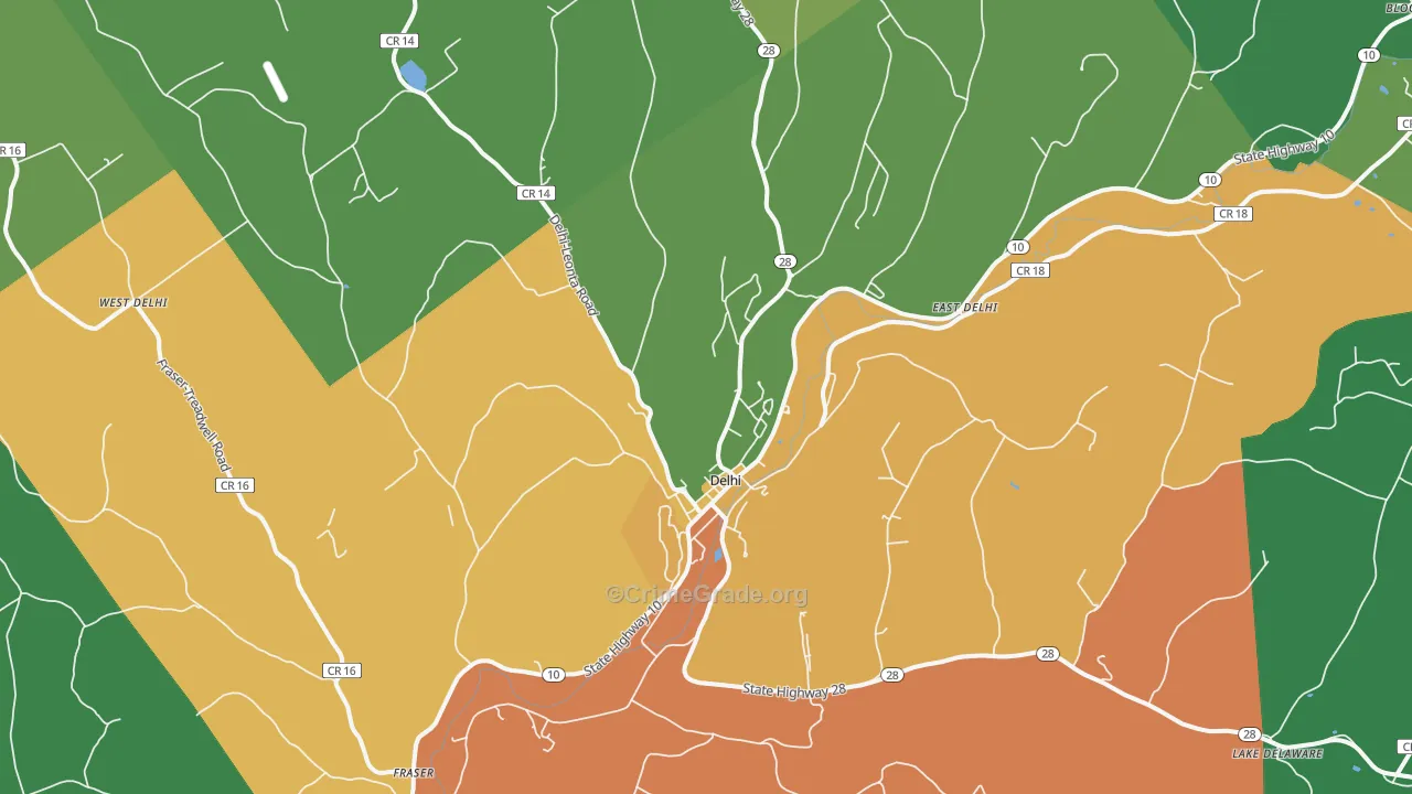 13753, NY Map of Drug-Related Crime Rates