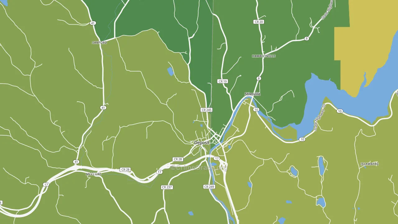 13754, NY Map of Drug-Related Crime Rates