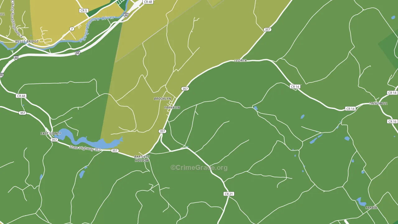 13775, NY Map of Drug-Related Crime Rates