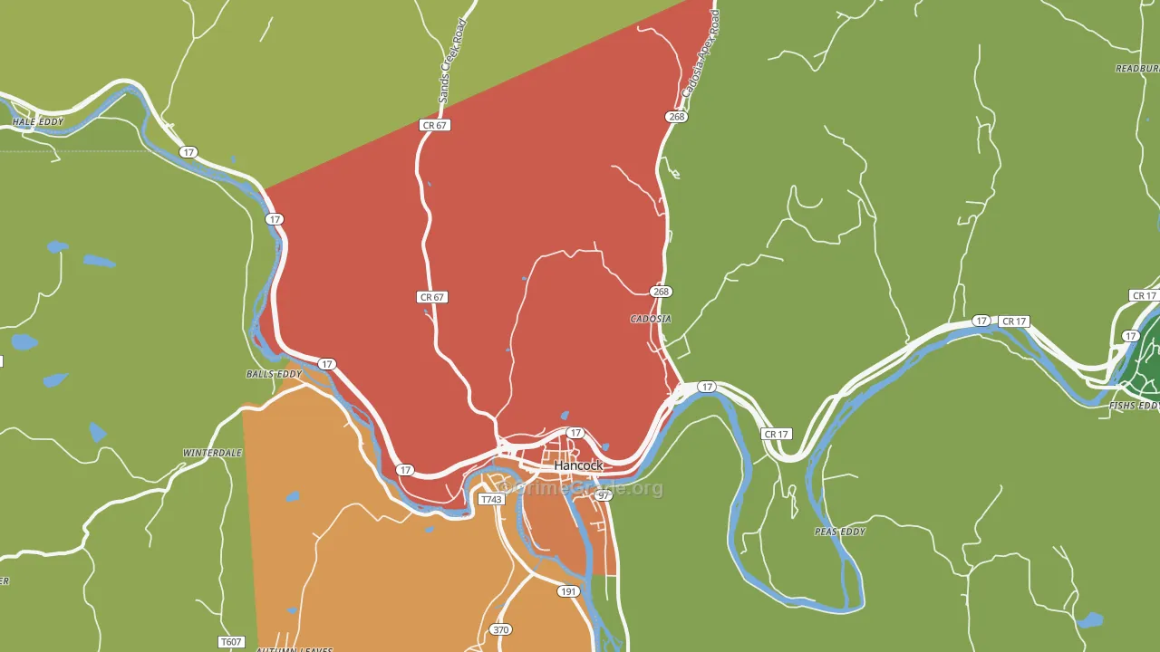 13783, NY Map of Drug-Related Crime Rates