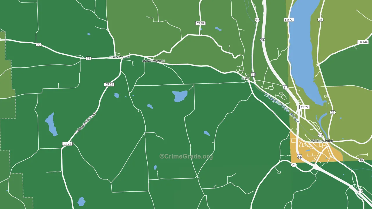 13797, NY Map of Drug-Related Crime Rates
