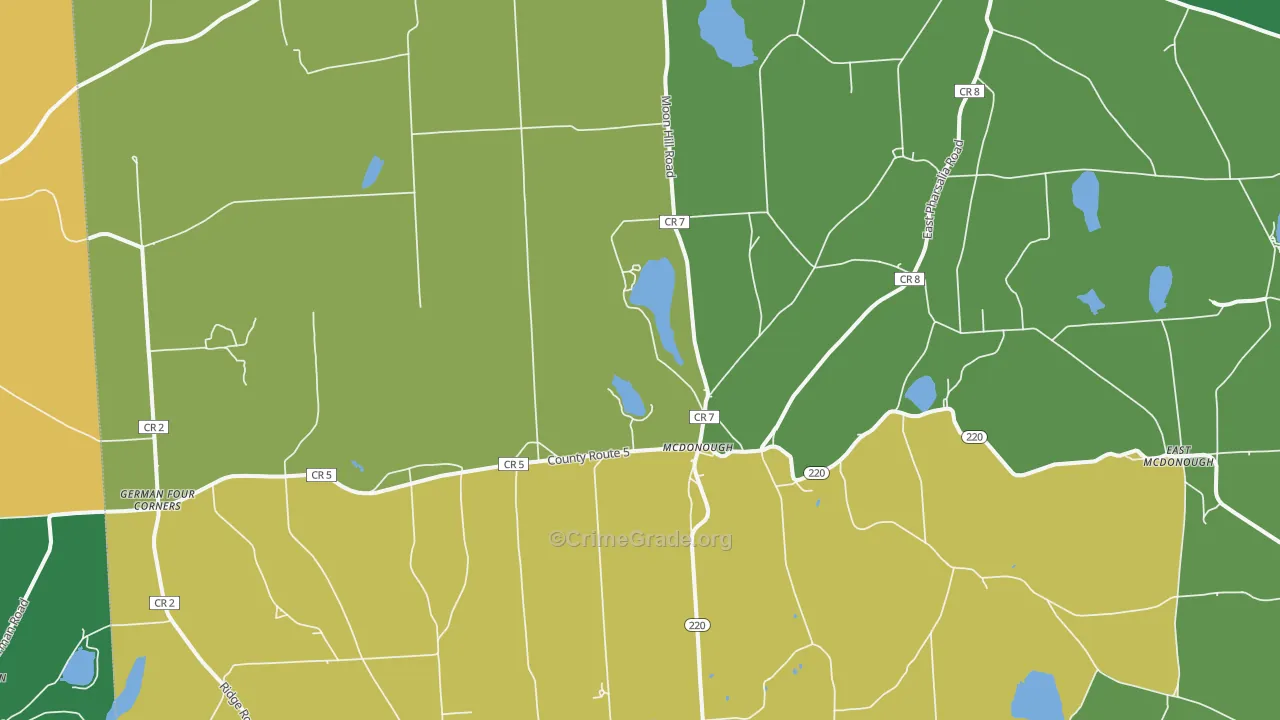 13801, NY Map of Drug-Related Crime Rates