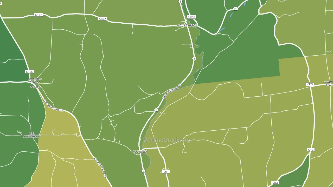 13809, NY Map of Drug-Related Crime Rates