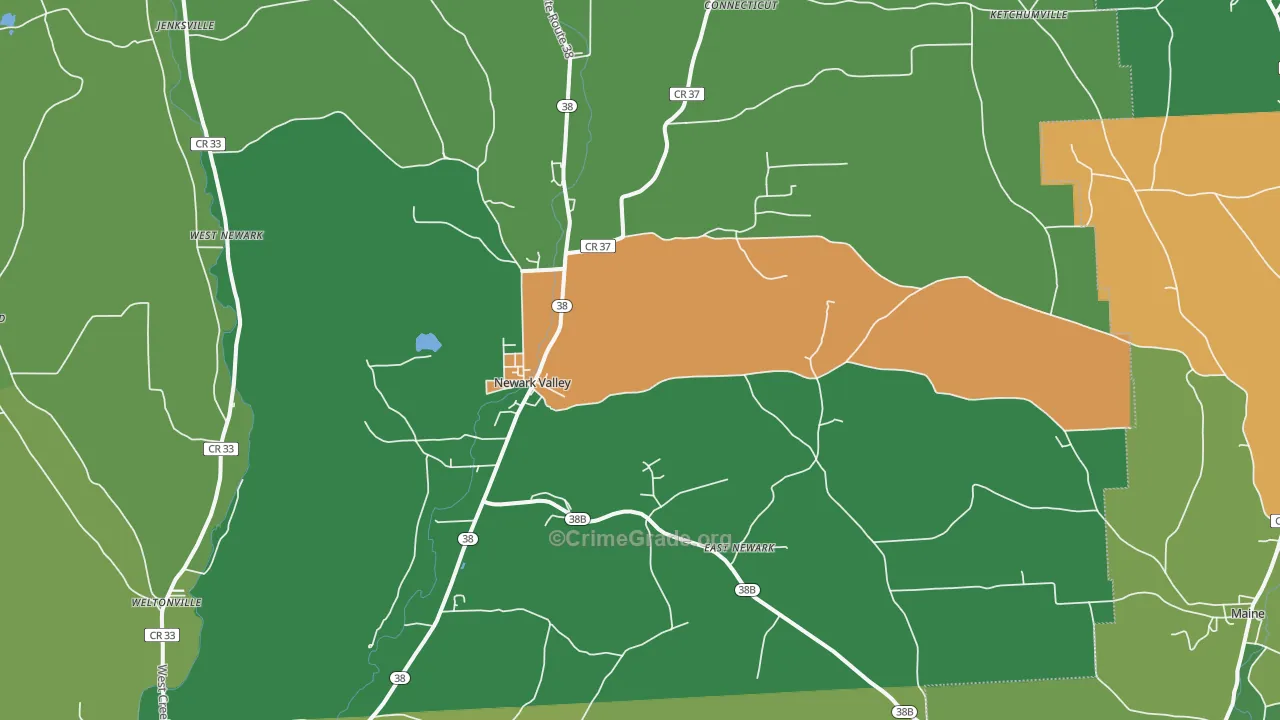 13811, NY Map of Drug-Related Crime Rates