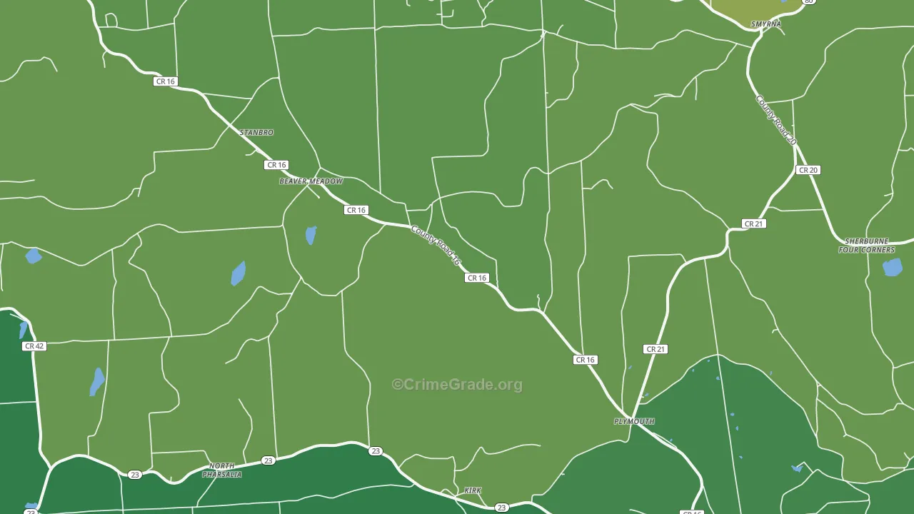 13832, NY Map of Drug-Related Crime Rates