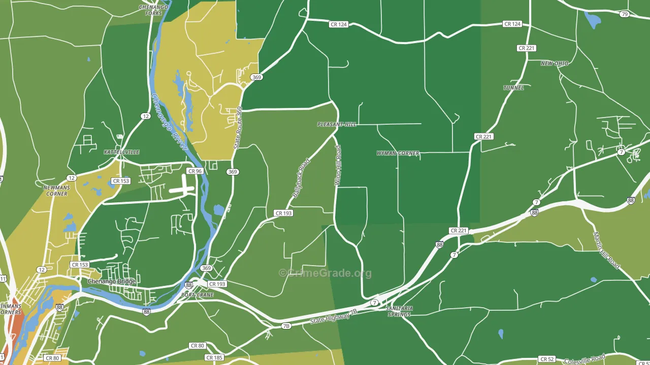 13833, NY Map of Drug-Related Crime Rates