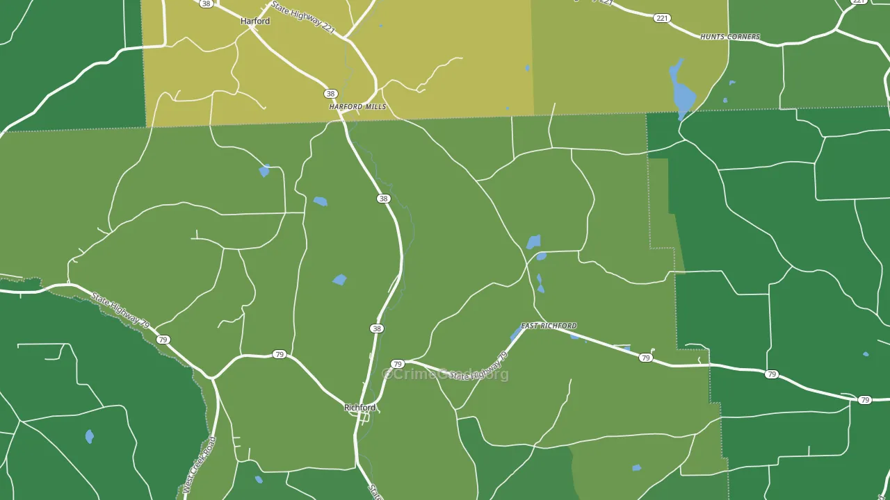 13835, NY Map of Drug-Related Crime Rates