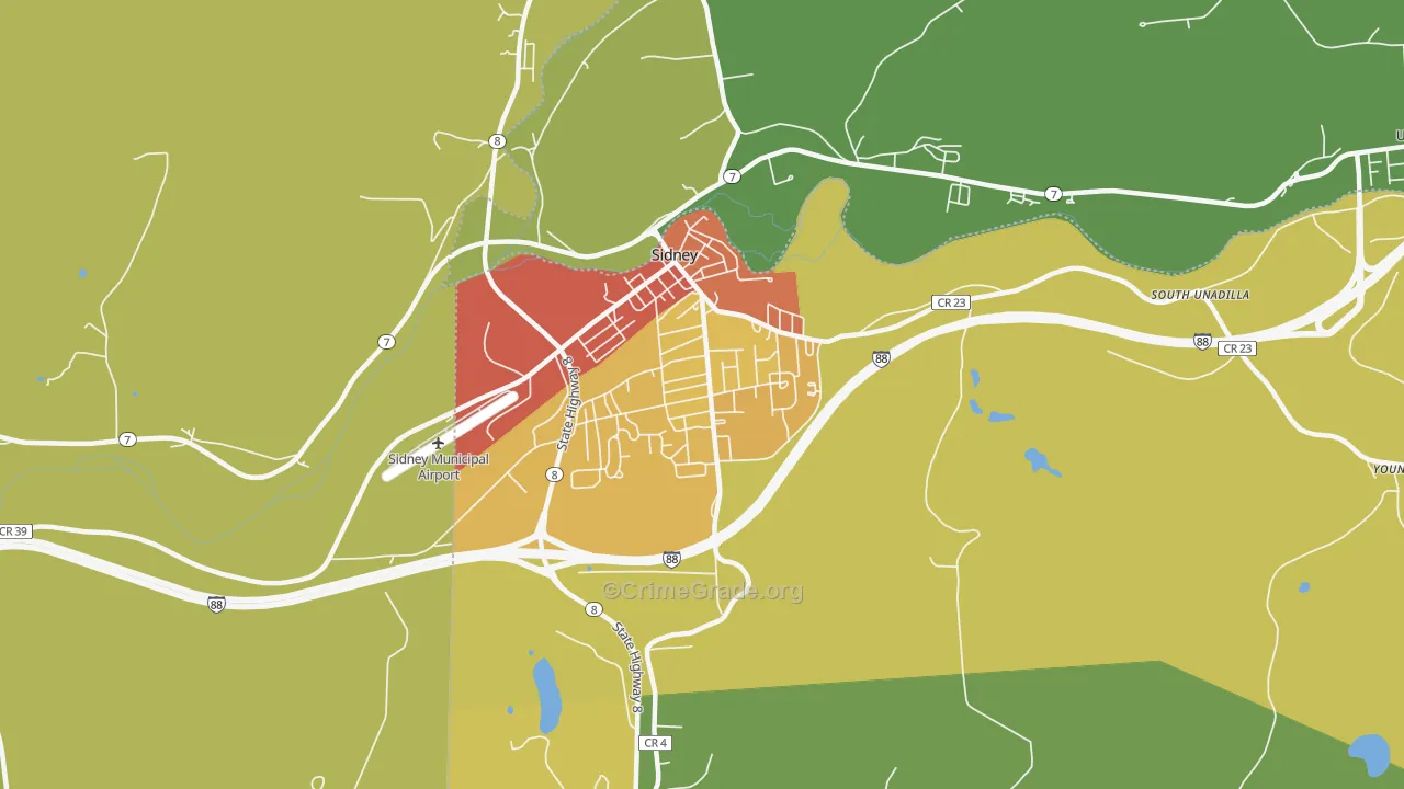 13838, NY Map of Drug-Related Crime Rates