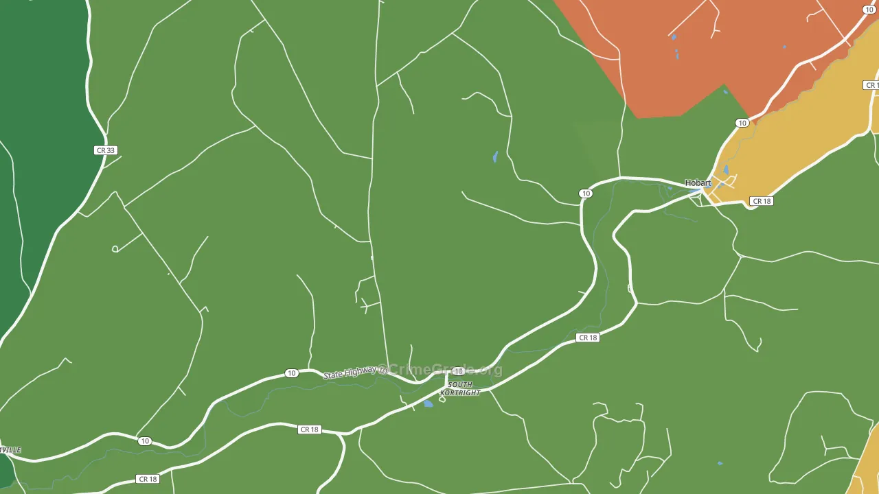 13842, NY Map of Drug-Related Crime Rates