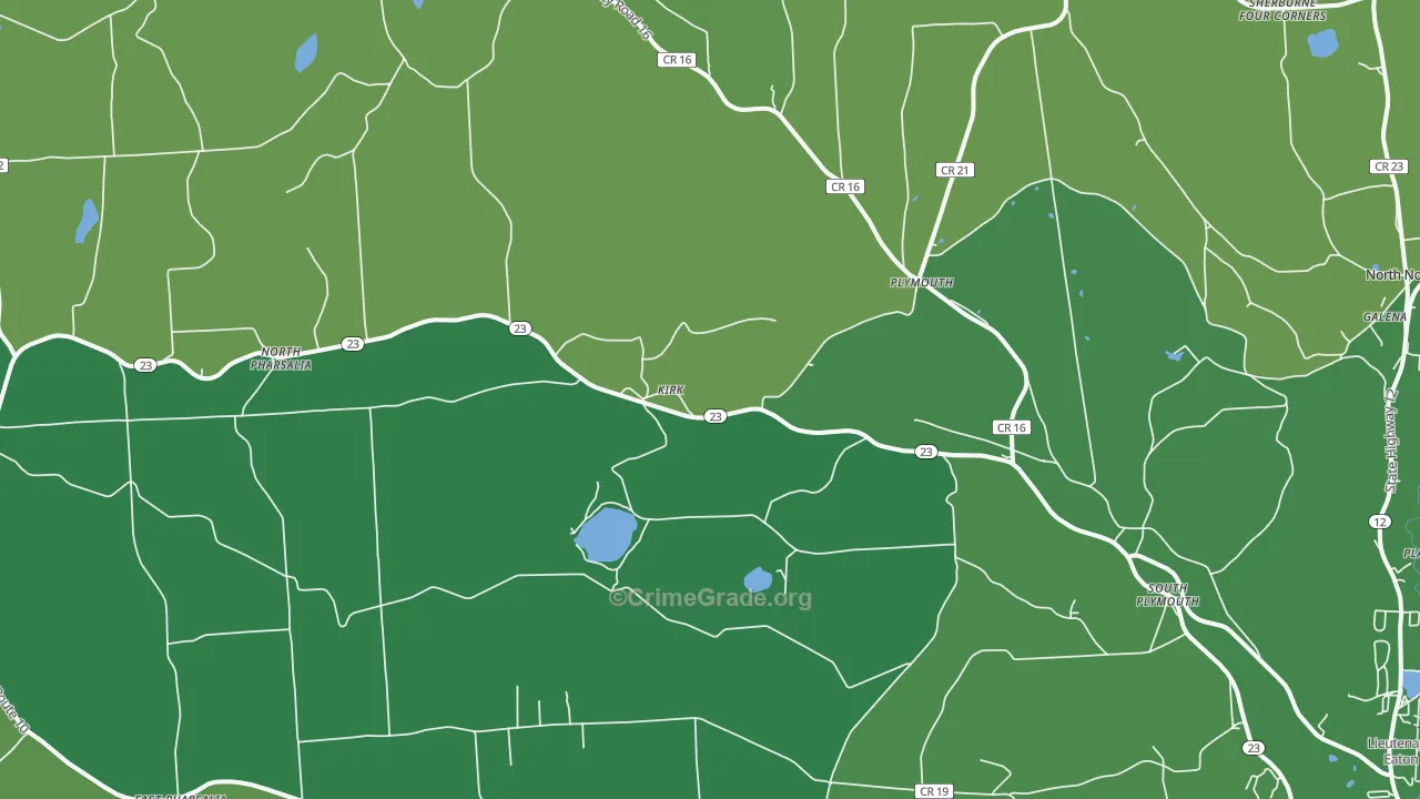 13844, NY Map of Drug-Related Crime Rates