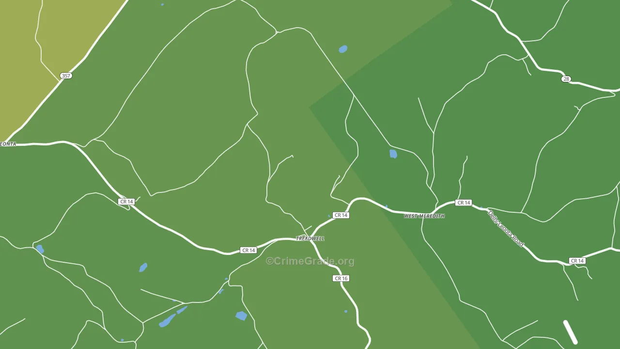 13846, NY Map of Drug-Related Crime Rates