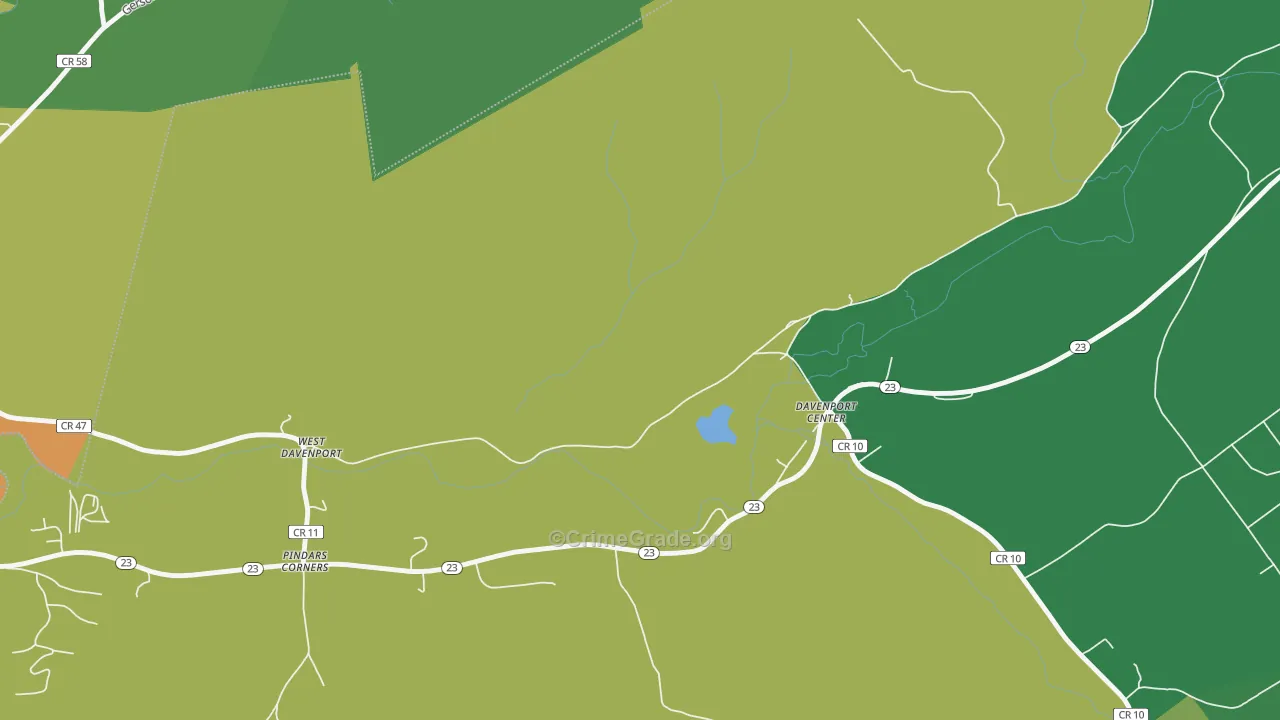 13860, NY Map of Drug-Related Crime Rates