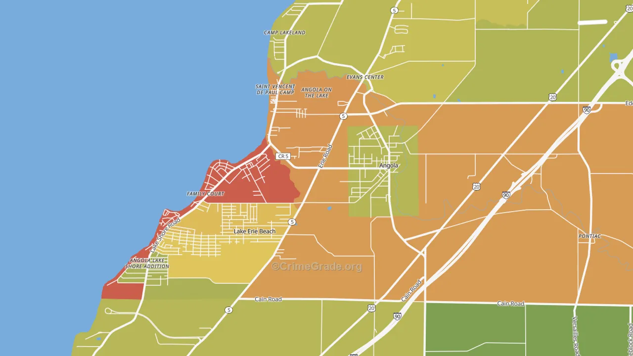 14006, NY Map of Drug-Related Crime Rates